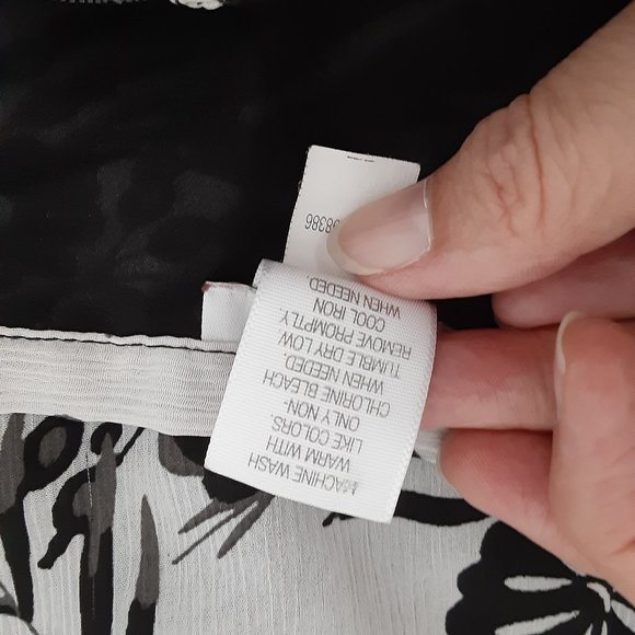 Floral Faux Wrap Midi A Line Apt 9 Skirt Size 8 - Picture 11 of 11